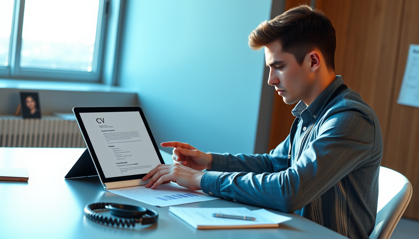 Başvuru için CV formatını belirleyin 